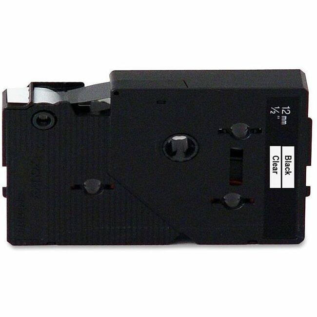 Image of P-touch TC10 TC Laminated Tape Cartridges, x 1/2" W x 25" Length, Direct Thermal, Clear, Water Resistant, Laminated, 2 / Pack