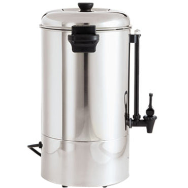 Image of Coffee Pro Urn/Coffeemaker,80-Cup,14"x18-1/2"x24",Stainless Steel