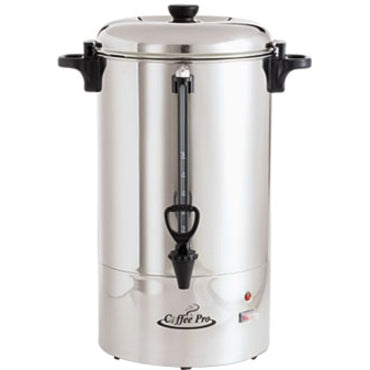 Image of Coffee Pro Urn/Coffeemaker,80-Cup,14"x18-1/2"x24",Stainless Steel