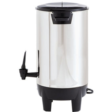 Image of Coffee Pro CP30 30-Cup Percolating Urn/Coffeemaker, 30 Cup(s), Multi-serve, Stainless Steel, Stainless Steel Body, 1 Each