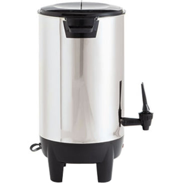 Image of Coffee Pro CP30 30-Cup Percolating Urn/Coffeemaker, 30 Cup(s), Multi-serve, Stainless Steel, Stainless Steel Body, 1 Each