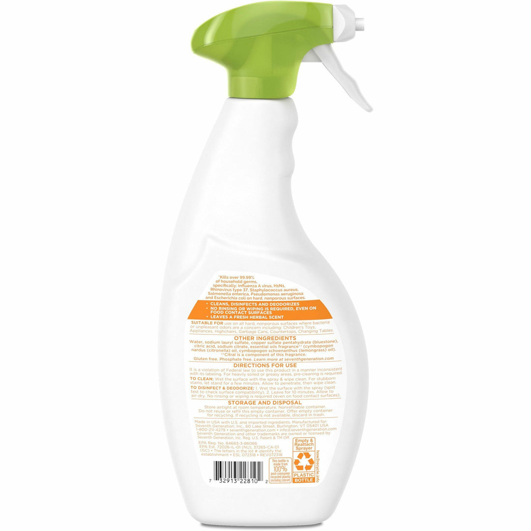 Image of Seventh Generation 22810 Disinfecting Multi-Surface Cleaner