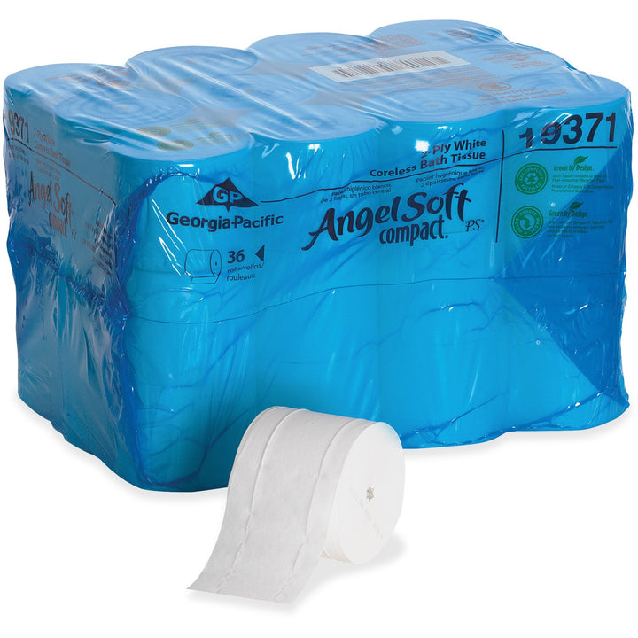 Image of Georgia-Pacific® Bathroom Tissue, 2-Ply Coreless, 750Shts/Roll, 36RL/CT, WE