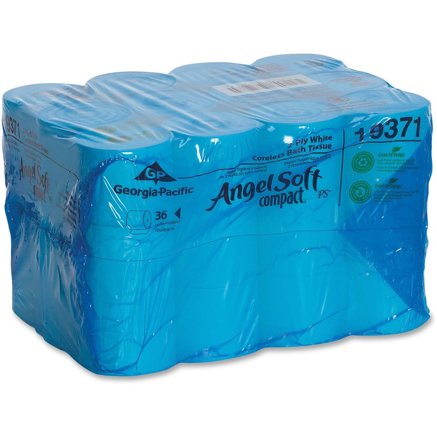 Image of Georgia-Pacific® Bathroom Tissue, 2-Ply Coreless, 750Shts/Roll, 36RL/CT, WE