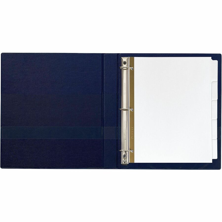 Image of Avery® Write and Erase Big Tab Paper Dividers, 5-Tab, 11 x 8.5, White, White Tabs, 1 Set