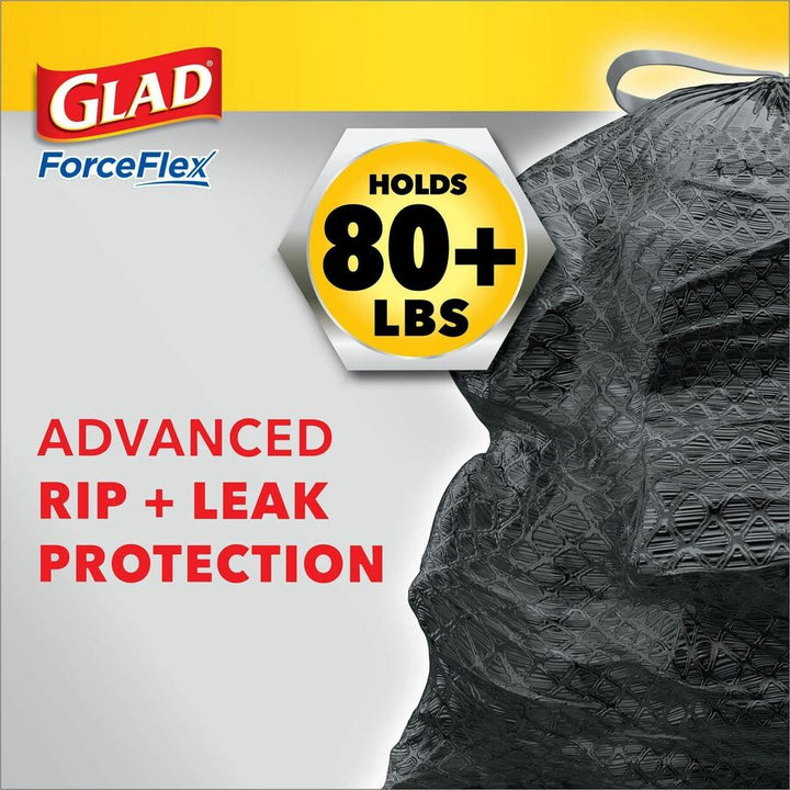 Image of Clorox® Trash Bags, Drawstring, 30 Gal, 25 Bags/Box, Black