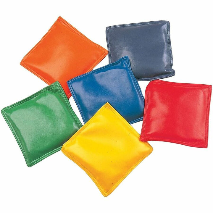 Image of Champion Sports MBB4SET 4" Rainbow Bean Bags, 12 / Set, Assorted, Red, Yellow, Green, Orange