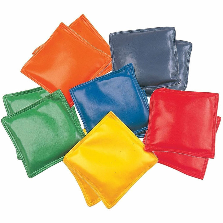 Image of Champion Sports MBB4SET 4" Rainbow Bean Bags, 12 / Set, Assorted, Red, Yellow, Green, Orange