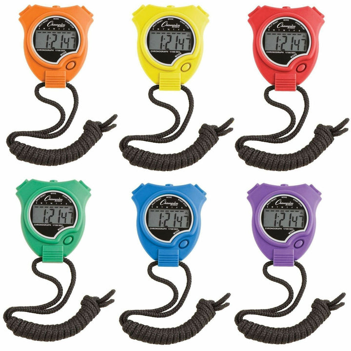 Image of Champion Sports 910SET Stop Watch Set, Sports, Digital, Quartz, 6 / Set