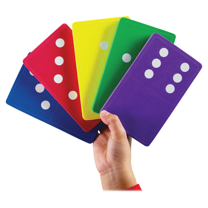 Image of Learning Resources Jumbo Foam Dominos, 5"x3", GR K+, 28 PCS, Assorted
