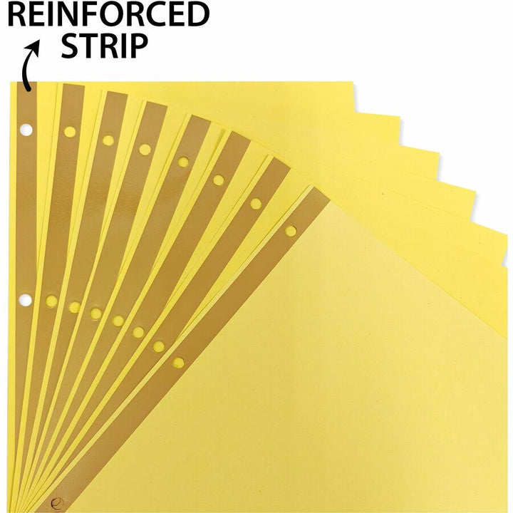 Image of Business Source Insertable Tab Indexes,11"x8-1/2",8/ST,Buff Paper/Multi