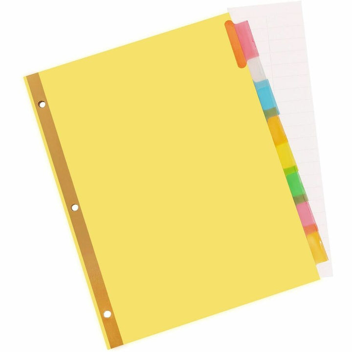 Image of Business Source Insertable Tab Indexes,11"x8-1/2",8/ST,Buff Paper/Multi