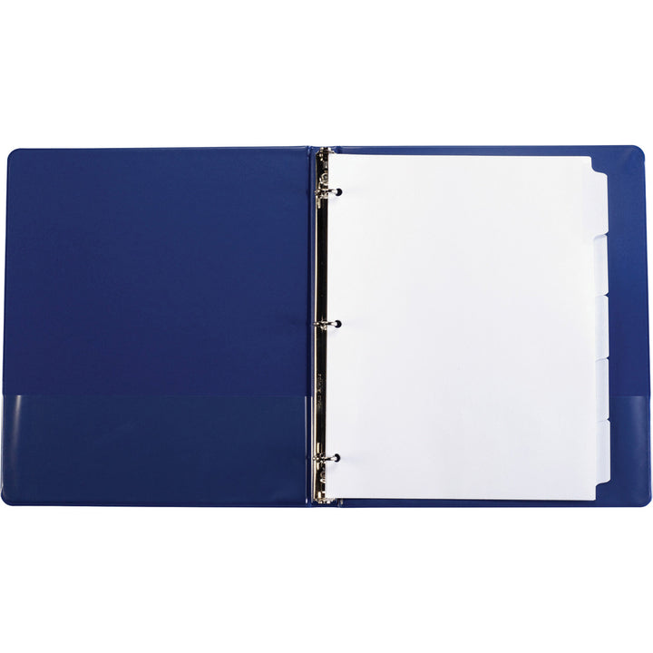 Image of Business Source Erasable Tab Indexes, 3HP, 11"x8-1/2", 5/ST, White
