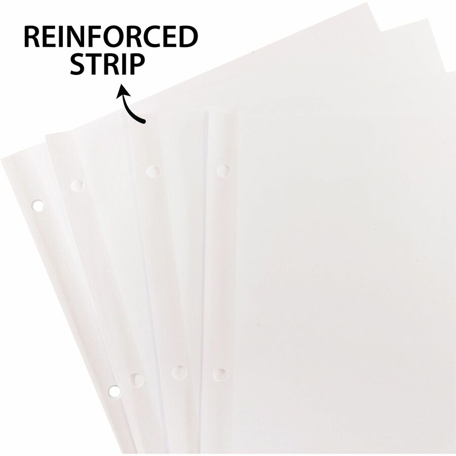 Image of Business Source Plain Tab Indexes,5-2" Wide Tab,11"x8-1/2",100 St/BX,WE