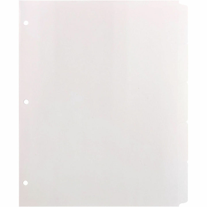 Image of Business Source Plain Tab Indexes,5-2" Wide Tab,11"x8-1/2",100 St/BX,WE