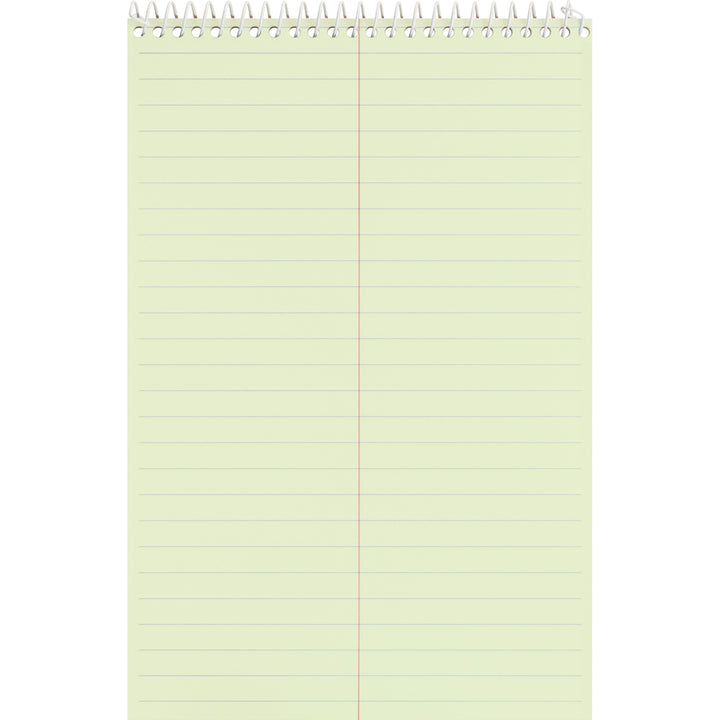 Image of Business Source Steno Notebook, Gregg Ruled, 60 Sheets, 6"x9", Green