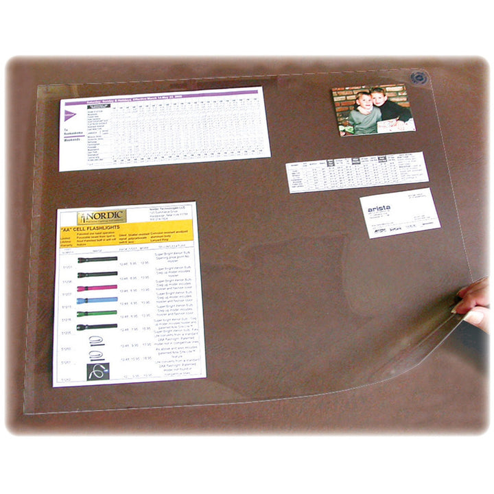 Image of Artistic® Second Sight Clear Plastic Desk Protector, with Multipurpose Protector, 36 x 20, Clear