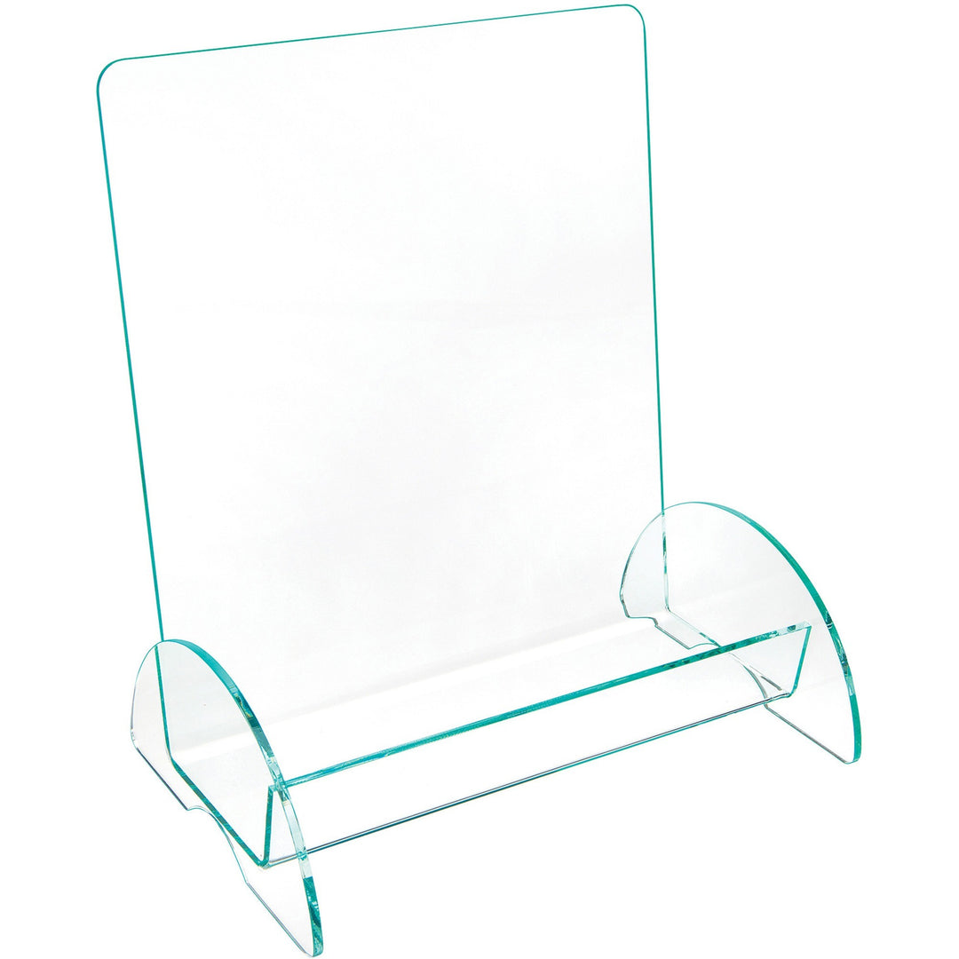 Image of deflecto® Euro-Style Docuholder, Magazine Size, 9.81w X 6.31d X11h, Green Tinted