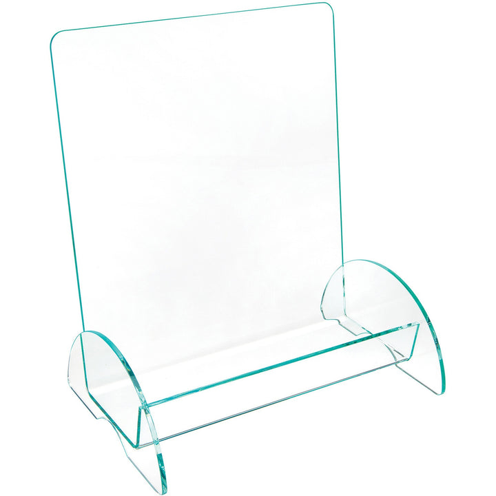 Image of deflecto® Euro-Style Docuholder, Magazine Size, 9.81w X 6.31d X11h, Green Tinted