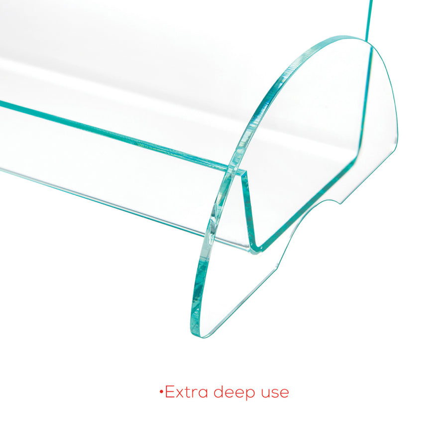 Image of deflecto® Euro-Style Docuholder, Magazine Size, 9.81w X 6.31d X11h, Green Tinted