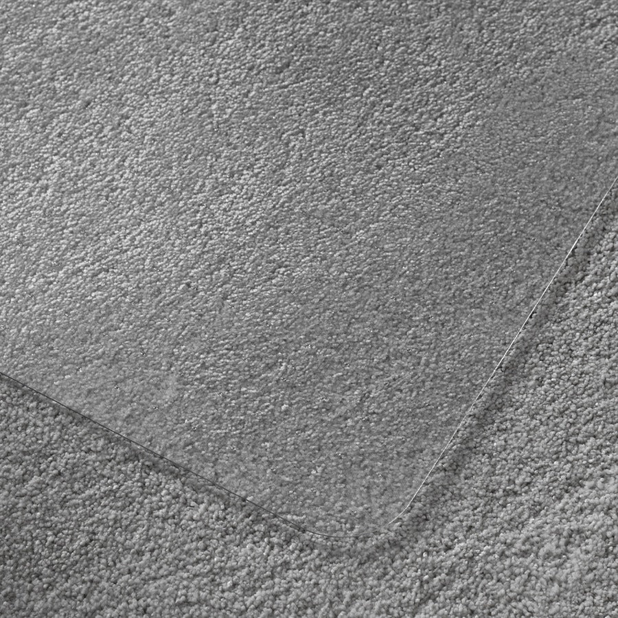 Image of Floortex® Chairmat, Low/Med Pile, Lip 10"x25", 48"x53", Clear