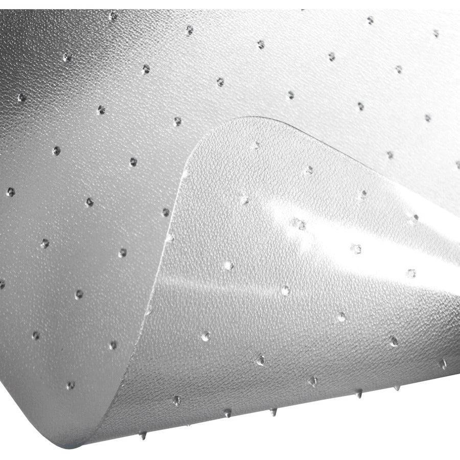 Image of Floortex® Chairmat, Low/Med Pile, Lip 10"x25", 48"x53", Clear