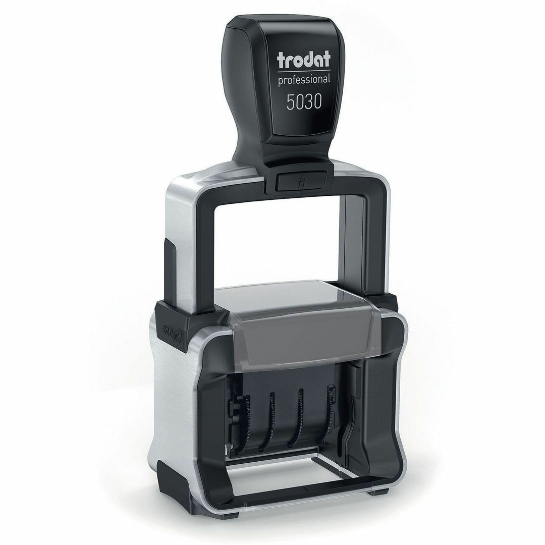 Image of Trodat T5030 Professional Date Stamp, Date Stamp, 10000 Impression(s), Black, Recycled, 1 Each