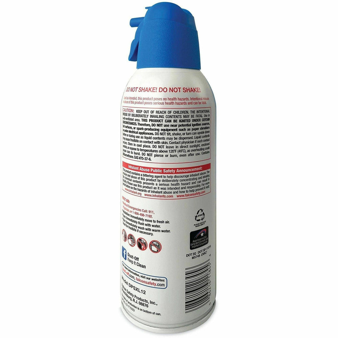 Image of Dust-Off DPSXL12 Air Duster, For Computer Equipment, Printer Accessories, 12 fl oz, 12 / Carton