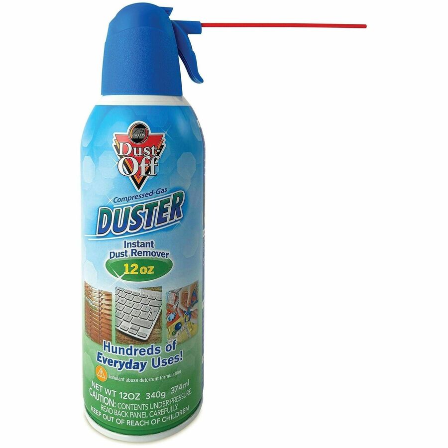 Image of Dust-Off DPSXL12 Air Duster, For Computer Equipment, Printer Accessories, 12 fl oz, 12 / Carton