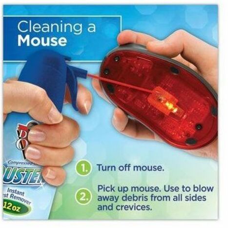 Image of Dust-Off DPSXL12 Air Duster, For Computer Equipment, Printer Accessories, 12 fl oz, 12 / Carton