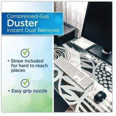 Image of Dust-Off DPSXL12 Air Duster, For Computer Equipment, Printer Accessories, 12 fl oz, 12 / Carton