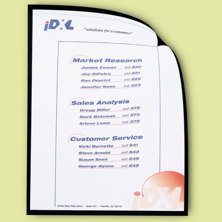 Image of C-Line® Magnetic Cubicle Keepers Display Holders, 9.2 x 11.69, Magnetic Mount, Clear, 2/Pack