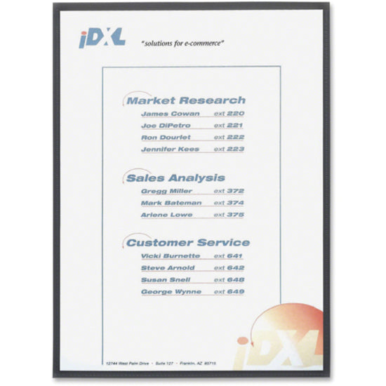 Image of C-Line® Magnetic Cubicle Keepers Display Holders, 9.2 x 11.69, Magnetic Mount, Clear, 2/Pack