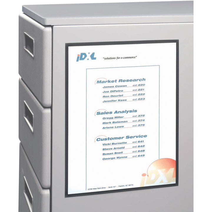 Image of C-Line® Magnetic Cubicle Keepers Display Holders, 9.2 x 11.69, Magnetic Mount, Clear, 2/Pack