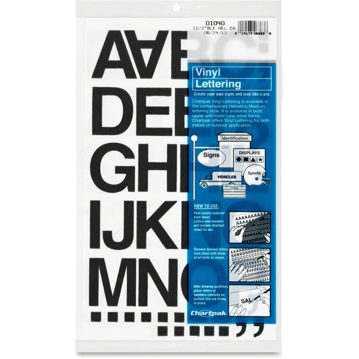 Image of Chartpak 01040 Vinyl Helvetica Style Letters/Numbers