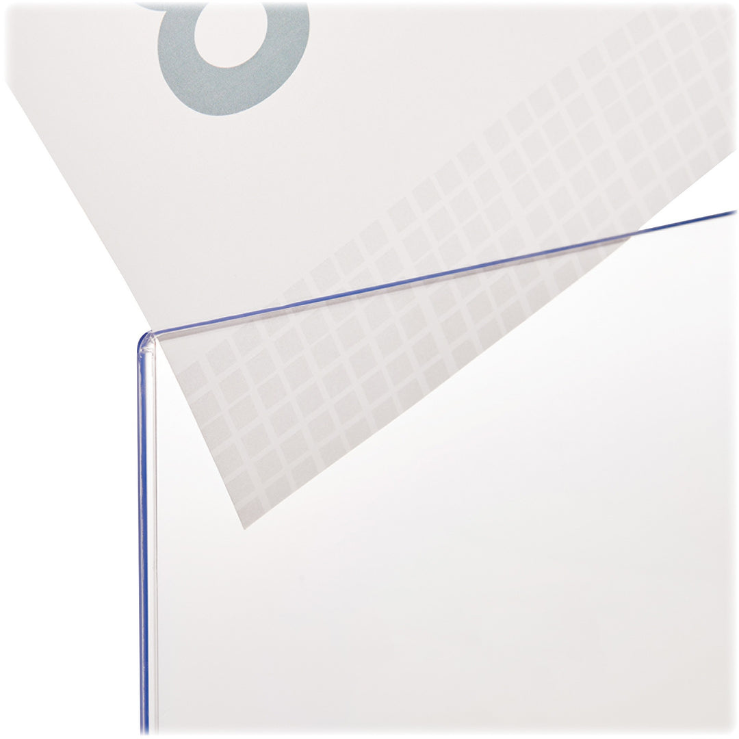 Image of deflecto® Superior Image Double Sided Sign Holder, 8.5 x 11 Insert, Clear