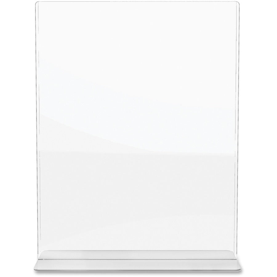 Image of deflecto® Superior Image Double Sided Sign Holder, 8.5 x 11 Insert, Clear