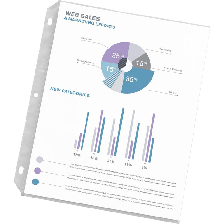 Image of Avery® Top-Load Poly Sheet Protector, Super Heavy Gauge, Letter, Diamond Clear, 50/box