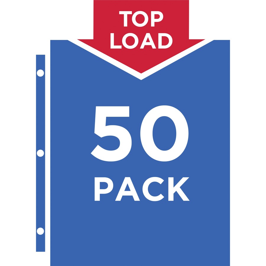 Image of Avery® Top-Load Poly Sheet Protector, Super Heavy Gauge, Letter, Diamond Clear, 50/box