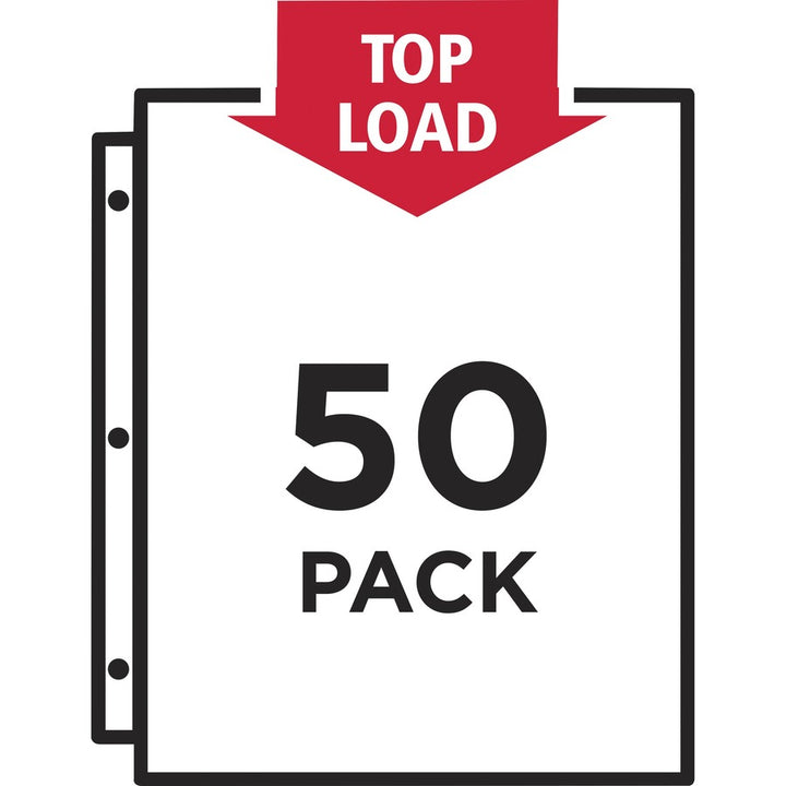 Image of Avery® Top-Load Poly Sheet Protector, Super Heavy Gauge, Letter, Diamond Clear, 50/box