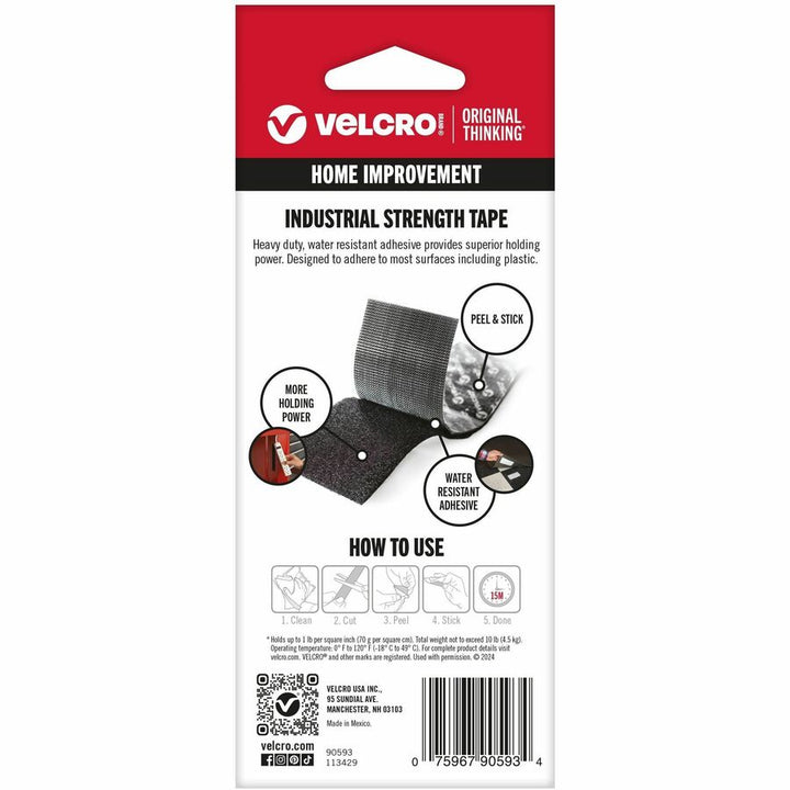 Image of VELCRO® 90593 Industrial Strength 4ft x 2in Roll Black