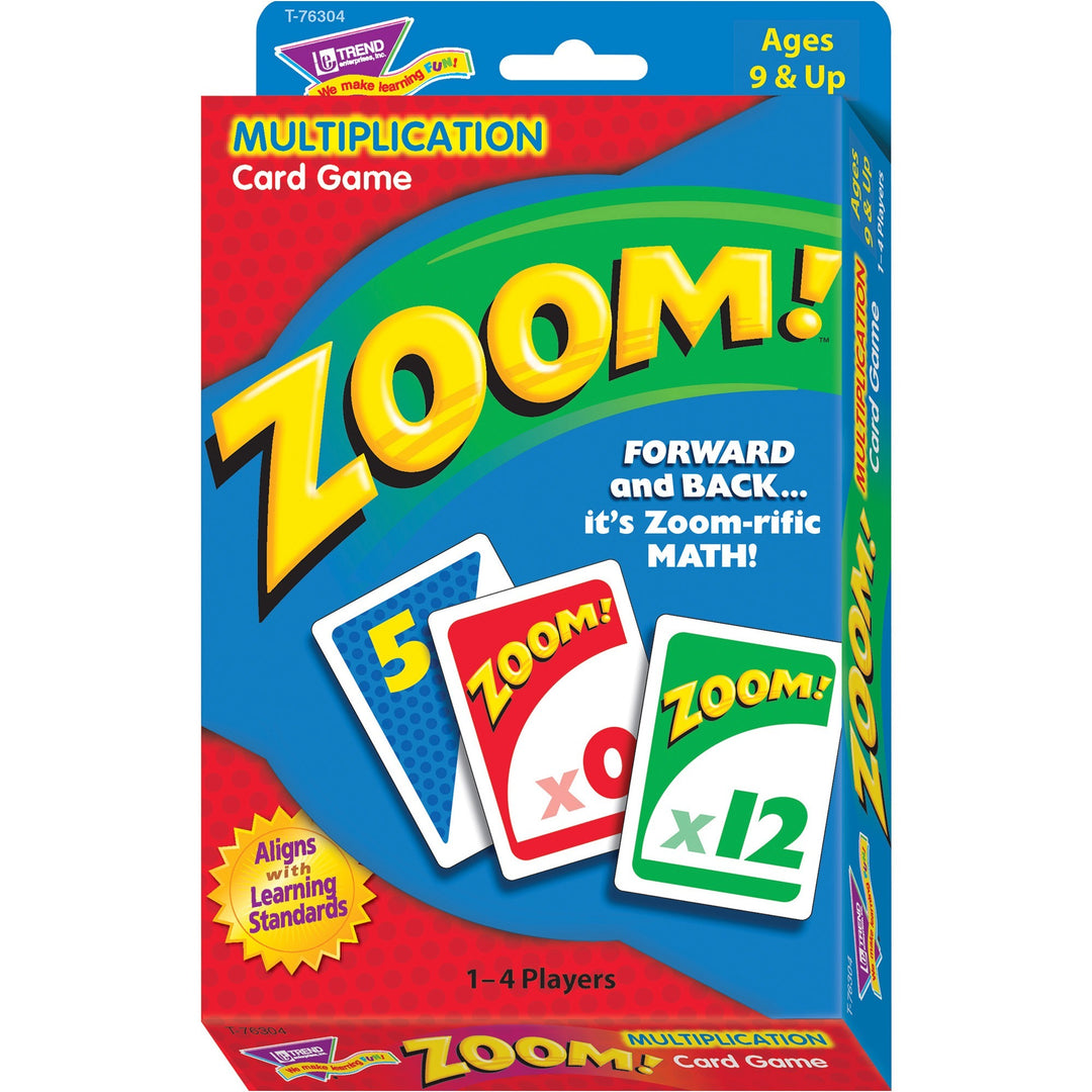 Image of TREND® Zoom Math Card Game, Ages 9 And Up, 100 Cards/set