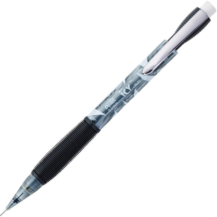 Image of Pentel® Icy Mechanical Pencil Value Pack, 0.5 mm, HB (#2), Black Lead, Translucent Ice/Black Barrel, 24/Pack