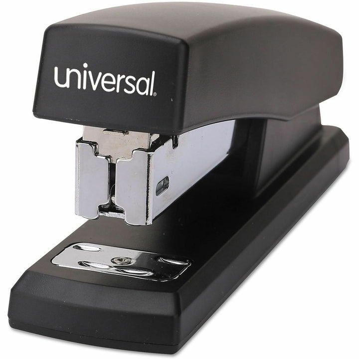 Image of Universal® Half-Strip Stapler, 20-Sheet Capacity, Black