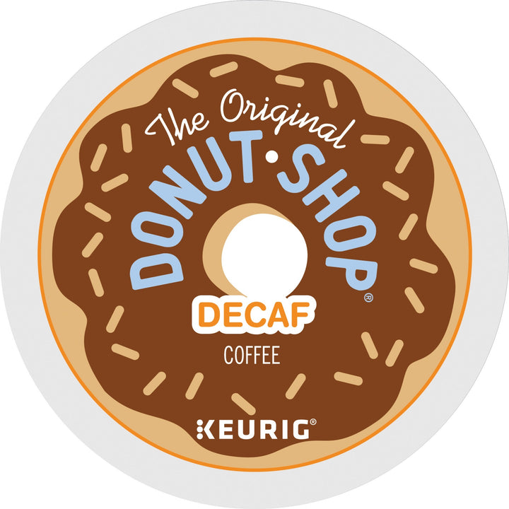 Image of The Original Donut Shop® 60224-101 Decaf Coffee, Compatible with Keurig Brewer, Medium, K-Cup, Decaffeinated, 24 / Box