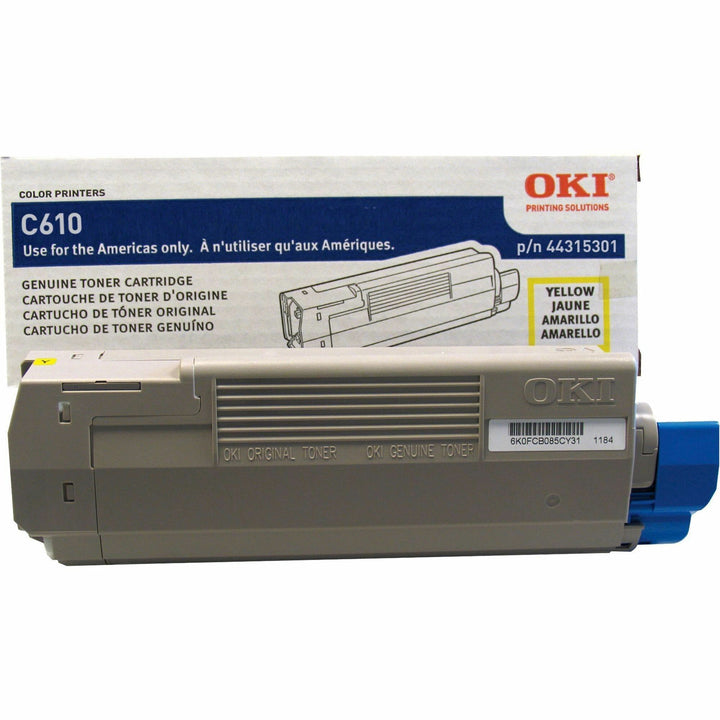 Image of Oki® Toner Cartridge, 6000 Page Yield, Yellow