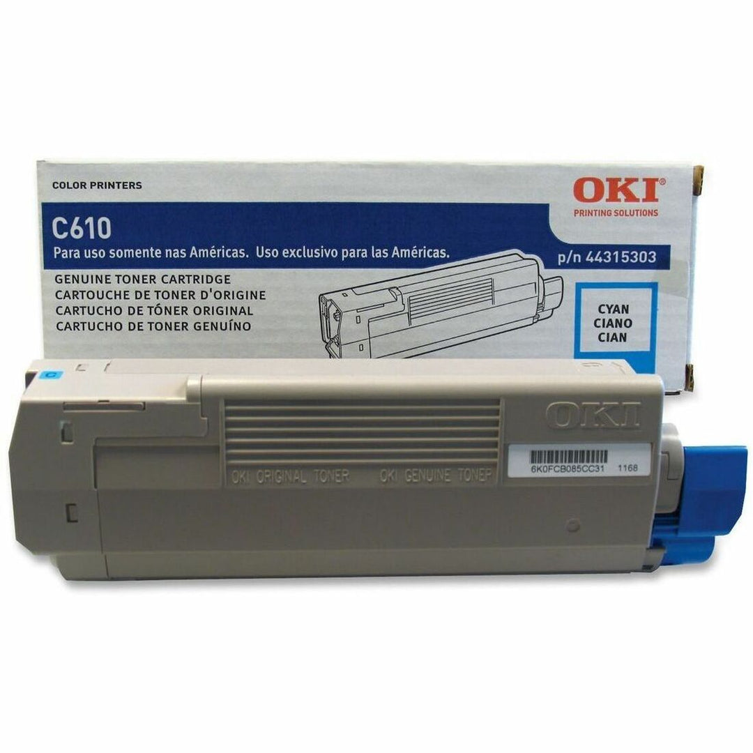 Image of Oki® Toner Cartridge, 6000 Page Yield, Cyan