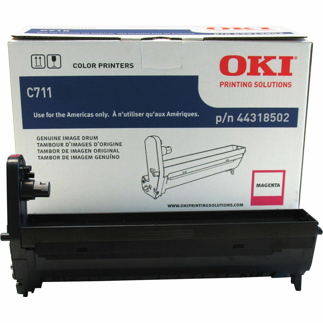 Image of Oki 44318502 44318501/02/03/04 Image Drum, LED Print Technology, 20000, Magenta, 1 Each