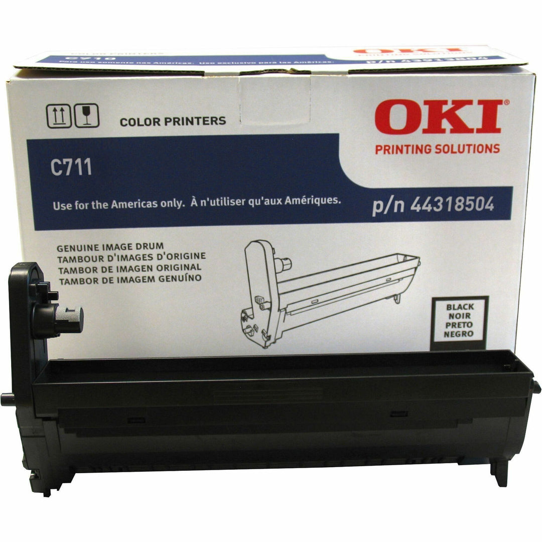 Image of Oki 44318504 44318501/02/03/04 Image Drum, LED Print Technology, 20000, Black, 1 Each