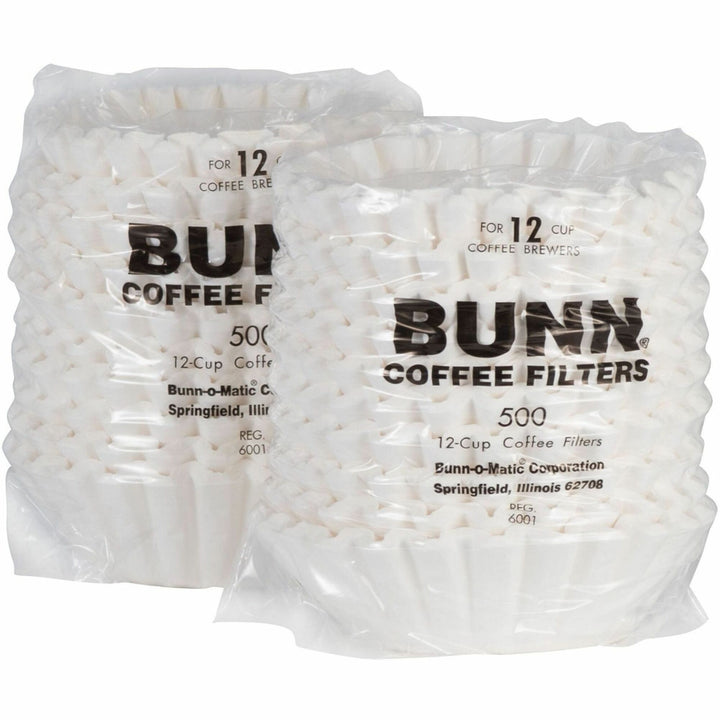 Image of BUNN 20115.0000 12-Cup Regular Filters, 10 fl oz Capacity, 1000 / Carton, White